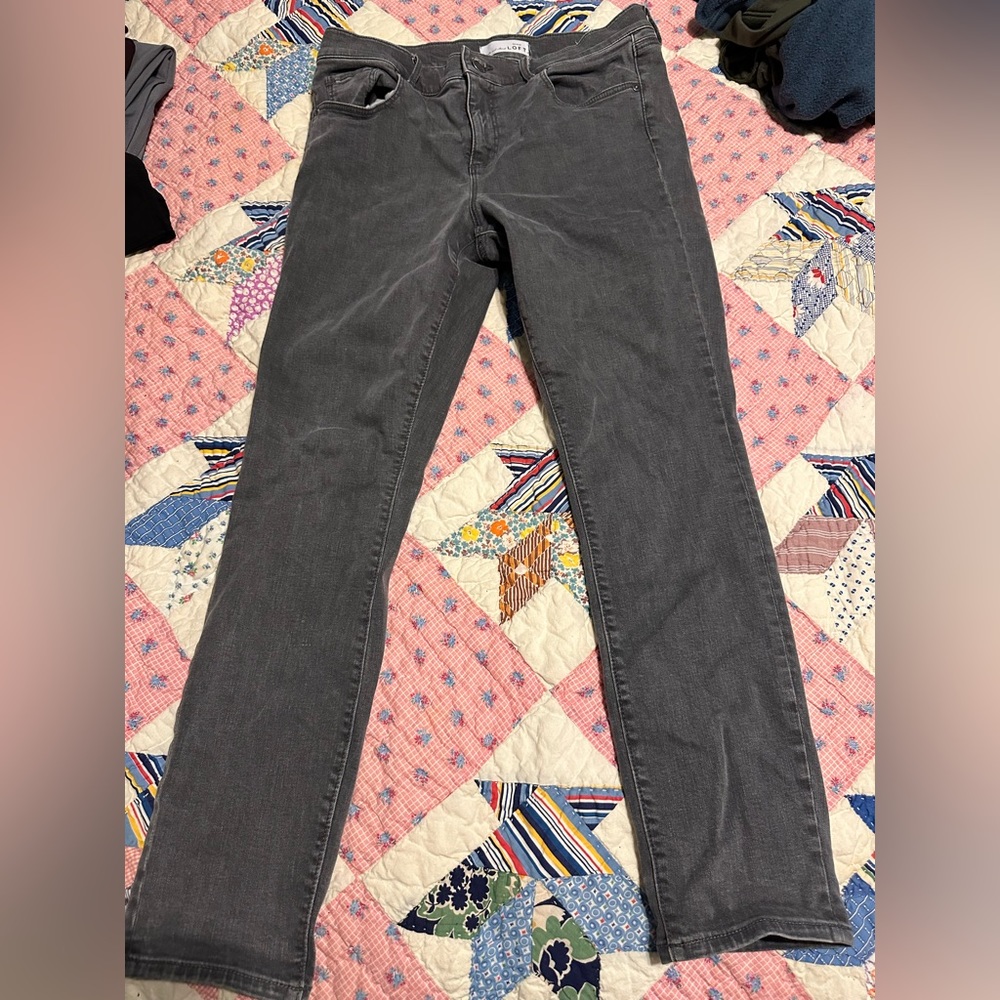 Ann Taylor Loft Jeans Gray modern skinny